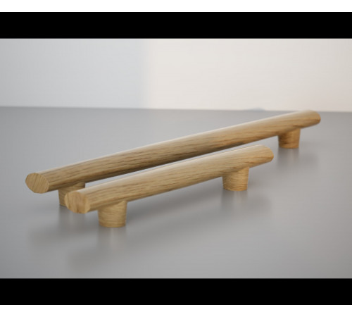 Мебельная ручка-скоба Dante из дуба (рейлинг), 190–300 мм