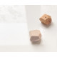 Ручка-кнопка «Gem» из бука — 41×41 мм, форма «Несимметричный огранённый камень», крепление на 1 винт | Российское производство