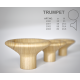 Ручка-кнопка «TRUMPET» из ясеня — форма лисички | Диаметр 40-80 мм, высота 26-45 мм, 4 вида отделки